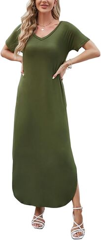 فستان Maxi Maxi للسيدات في Huskary ، فستان طويل فضفاض ، فستان طويل ، in Kuwait