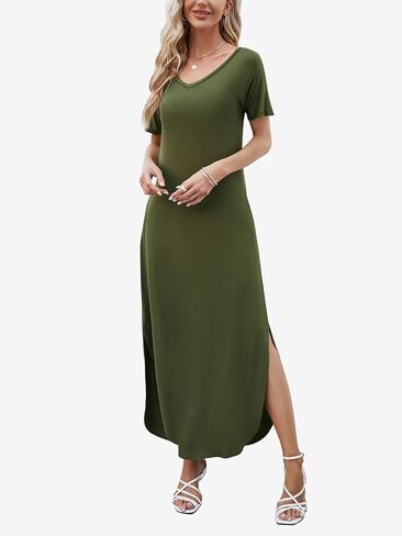 فستان Maxi Maxi للسيدات في Huskary ، فستان طويل فضفاض ، فستان طويل ، in Kuwait