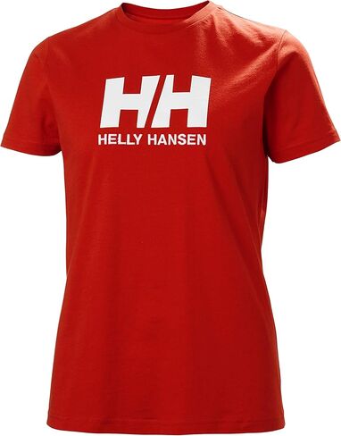 تي شيرت نسائي من Helly-Hansen بشعار HH، 101 Poppy Red، X-Small in Kuwait