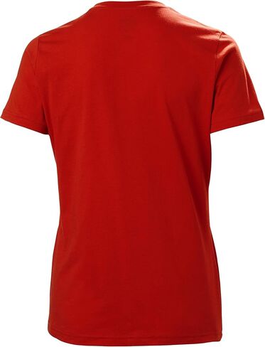 تي شيرت نسائي من Helly-Hansen بشعار HH، 101 Poppy Red، X-Small in Kuwait