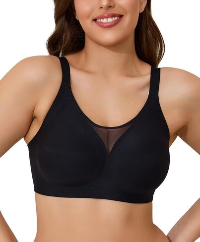 Wireless Bras for Women Seamless Minimizer Full Coverage Comfort Bralette Back Smoothing Everyday T Shirt Bra in Saudi Arabia