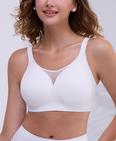 Wireless Bras for Women Seamless Minimizer Full Coverage Comfort Bralette Back Smoothing Everyday T Shirt Bra in Saudi Arabia