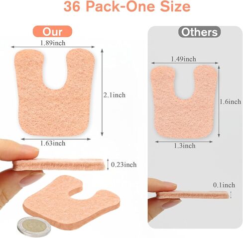 72Pcs H-Shape Callus Cushions Felt Corn Pads for Feet Self Stick Metatarsal Pads Foot Cushions for Pain Relief Callus Pads Keep Protecting Calluses from Rubbing on Shoes for Women Men Heel Pads in Kuwait