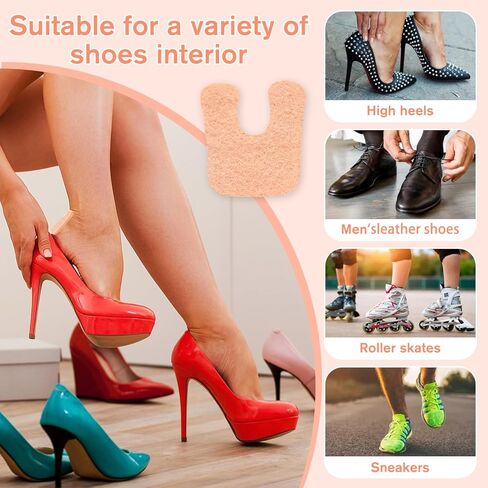 72Pcs H-Shape Callus Cushions Felt Corn Pads for Feet Self Stick Metatarsal Pads Foot Cushions for Pain Relief Callus Pads Keep Protecting Calluses from Rubbing on Shoes for Women Men Heel Pads in Kuwait
