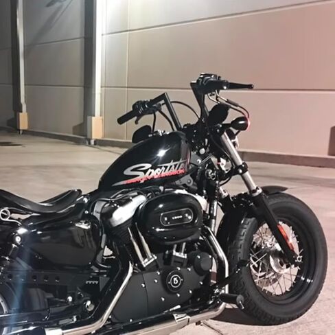 Motorcycle Handlebar 2.5" Rise 1 Inch Ape Hanger 25.4mm Bars for Harley Sportster Softail Dyna For Yamaha Suzuki Kawasaki Chopper Cruisers Bobber Cafe Racer custom Bike in Kuwait