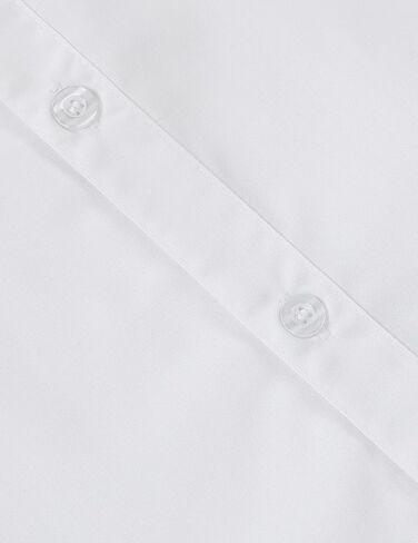 Boys Long Sleeve Dress Shirts Formal Solid Shirts Kids Casual Button Down Shirts with Chest Pocket in Saudi Arabia
