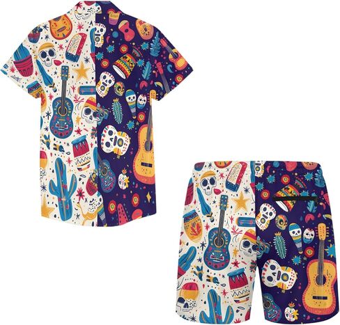 Boys Hawaiian Shirt and Short Set 2 Pieces Summer Toddler Outfit for Beach in Saudi Arabia