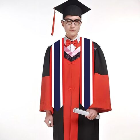 National Flag Graduation Stole Graduation Sash Scarf Graduation Gift for Study Aboard International Students in Saudi Arabia