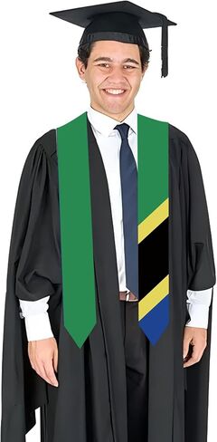 National Flag Graduation Stole Graduation Sash Scarf Graduation Gift for Study Aboard International Students in Saudi Arabia