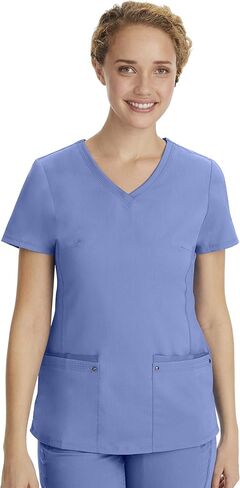 Healing Hands Scrub Set for Women Yoga Collection Juliet Top 2245 Juliet with Tara Scrub Pants 9233 with 2-Way Stretch Fabric, Ceil- XL Top/XL Pant in Saudi Arabia