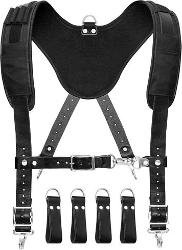 FUERI Tool Belt Suspenders for Men Heavy Duty Bags Construction Carpenter Tools Electricians Framers in Kuwait