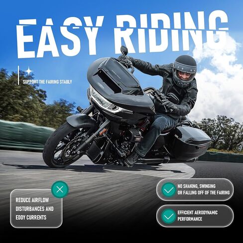 Mokitdora Road Glide Glide Fairing Bar Bar Bracket for Harley 2015-2022 Road Glide Limited Ultra Fltrx fltrxs fltru fltruse ، Black in Kuwait