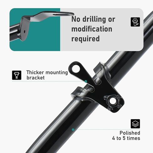 Mokitdora Road Glide Glide Fairing Bar Bar Bracket for Harley 2015-2022 Road Glide Limited Ultra Fltrx fltrxs fltru fltruse ، Black in Kuwait