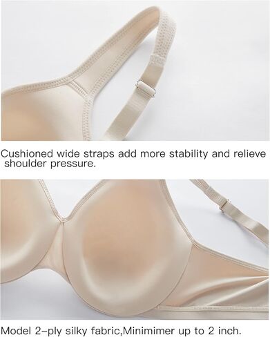 Ailivin underwire limitizer figure figure figure bras سلس تغطية كاملة سلسا غير مبالين برا in Kuwait
