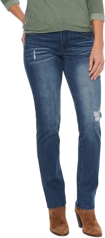 Democracy Women's Petite Ab Solution Straight Leg Jean in Saudi Arabia