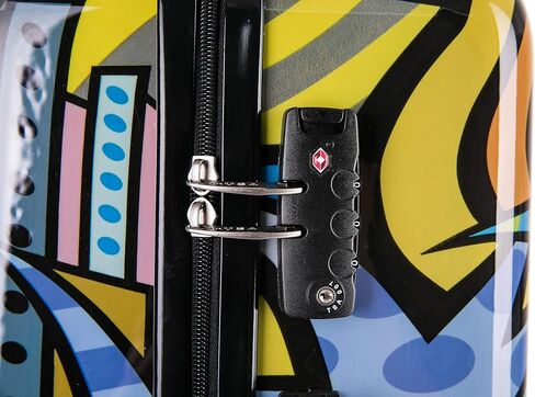 InUSA Butterfly Print Luggage with Spinner Wheels | Durable Lightweight Hardside Suitcase | Travel Bag with Handle and Trolley | 20 Inch Carry-On Spinner Luggage in Saudi Arabia