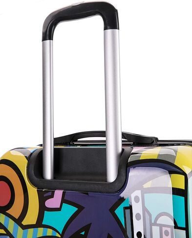InUSA Butterfly Print Luggage with Spinner Wheels | Durable Lightweight Hardside Suitcase | Travel Bag with Handle and Trolley | 20 Inch Carry-On Spinner Luggage in Saudi Arabia