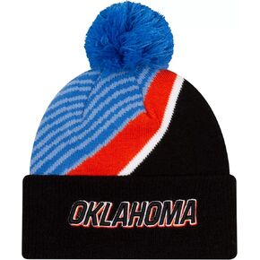 New Era NE23 City Edition Alternate Logo Sport Sideline Cuff Beanie Hat with Pom - NBA Cuffed Winter Knit Cap