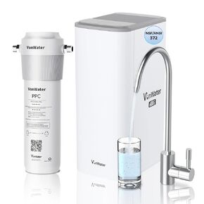V2-800N Reverse Osmosis Water System, 800G Under Sink RO Water Filtration System, 7-Stage Tankless RO System, 2:1 Pure to Drain, NSF/ANSI 372 Certified Undersink Purification Water