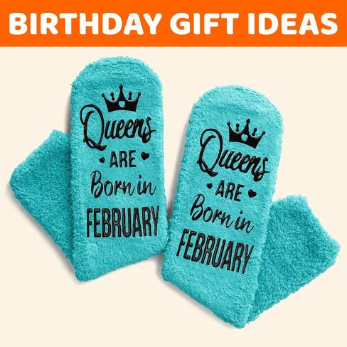 HAPPYPOP December Queen Birth Month Socks - December Birthday Gifts, Socks for Her Female In Green in Saudi Arabia