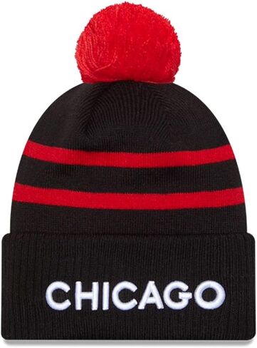 New Era NE23 City Edition Alternate Logo Sport Sideline Cuff Beanie Hat with Pom - NBA Cuffed Winter Knit Cap in Saudi Arabia