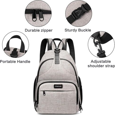 MOSISO Camera Bag Sling Backpack, DSLR/SLR/Mirrorless Photography Waterproof Camera Case Crossbody Shoulder Bag with Tripod Holder&Rain Cover&Shoulder Straps Compatible with Canon/Nikon/Sony, Black in Kuwait