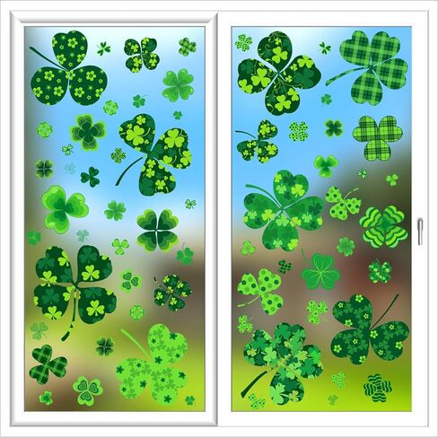 152Pcs Christmas Snowflake Window Clings Stickers, 8 Sheets Larger Christmas Window Decorations, Christmas Window Clings Holiday Decor, Xmas Decorations for Home School Christmas Party in Saudi Arabia
