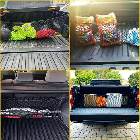 for Ford Maverick Envelope Style Truck Bed Cargo Net - Fits 2022-2024 Maverick Accessories Cargo Net for Pickup Truck Bed - Free Storage Bag - Heavy Duty Carabiners in Kuwait