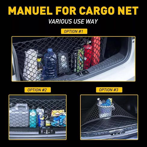 for Ford Maverick Envelope Style Truck Bed Cargo Net - Fits 2022-2024 Maverick Accessories Cargo Net for Pickup Truck Bed - Free Storage Bag - Heavy Duty Carabiners in Kuwait