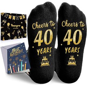 HAPPYPOP 40th Birthday Gifts for Women Men - 40 Birthday Gifts Unique, 40 Year Old Socks for Men Women Born in 1985