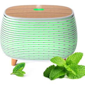 Essential Oil Diffuser, 120ml Small Aromatherapy Diffuser, Ultrasonic Diffusers for Essential Oils, Cool Mist Humidifier with 7 LED Color Changing Light and Auto-Off Safety, for Office Home