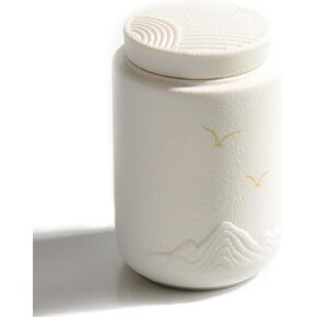 TIMSO Small Butterfly Urns for Human Ashes - Ceramic Keepsake Urns - Tiny Cremation Urns for Mom Men Infant - Little Keepsake Sharing Travel Decorative Pet Urn