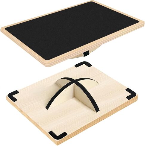 Balance Board Professional Wobble Board for Adults Anti-Slip Balance Board for Physical Therapy Standing Desk Core Strength Wooden Balance Board Rocker Board(350LBS) in Saudi Arabia