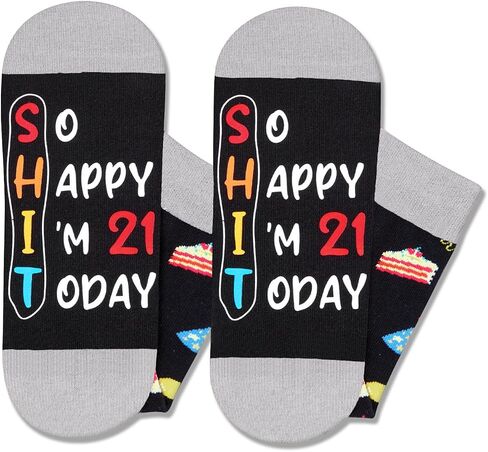 HAPPYPOP 30th Birthday Gifts Socks Ideas - Socks for 30 Year Olds Women Men, Best Gifts for 30 Year Olds, 30th Birthday Socks With Greeting Card in Saudi Arabia