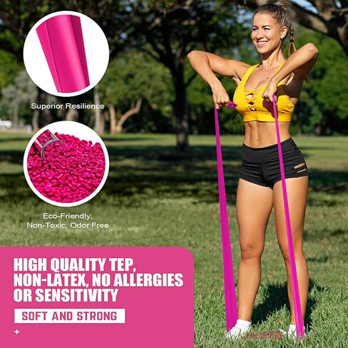 Resistance Bands, Exercise Bands for Physical Therapy, Workout Bands for Home Gym Strength Training and Yoga Starter Set, Strength Training and Yoga Starter Set in Saudi Arabia