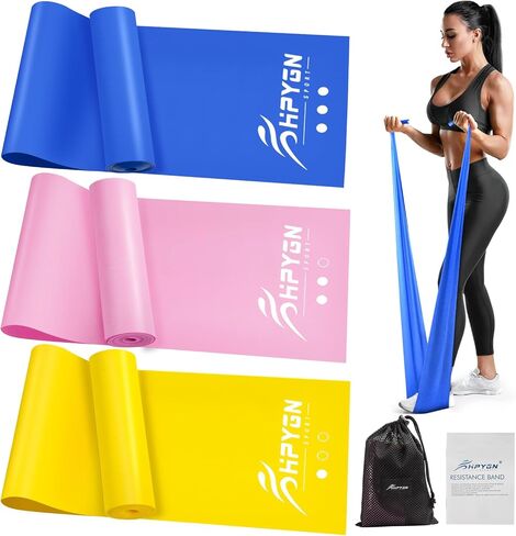 Resistance Bands, Exercise Bands for Physical Therapy, Workout Bands for Home Gym Strength Training and Yoga Starter Set, Strength Training and Yoga Starter Set in Saudi Arabia