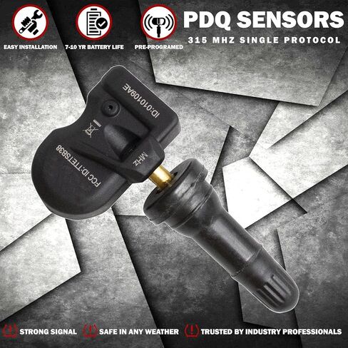 مستشعر ضغط الإطارات PDQ TPMS 433 MHZ 4 حزم جذع معدني لاستبدال Jeep RAM المباشر لجزء OE # 68157568AB | 68239720AC | 68249197AA | 68378369AC in Saudi Arabia