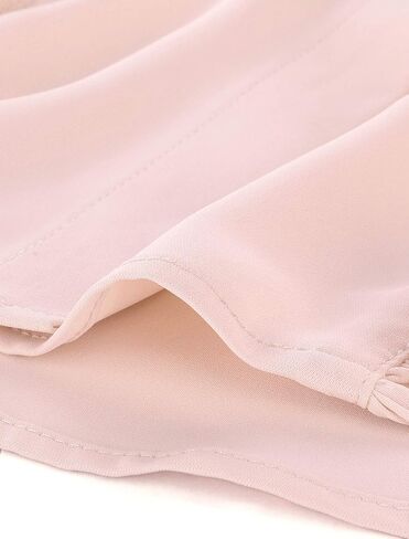 Allegra K Women's Cute Tie Neck 2023 Summer Ruffle Solid Color Sleeveless Button Down Shirt in Saudi Arabia