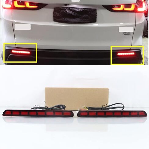 LED Rear Bumper Reflector Tail Light Assembly With Driving/Brake/Turn Signal Light Fit for 2023 2024 Honda CRV Fog Light Smoke Lens in Kuwait