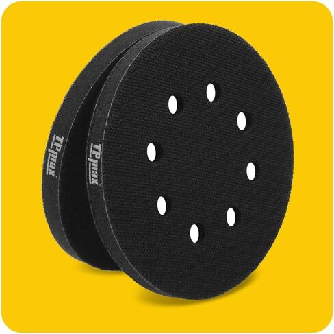 5 Pack 5 Inch 8 Holes Soft Density Interface Pads 5" Hook and Loop Sponge Cushion Buffering Backing Pads in Kuwait