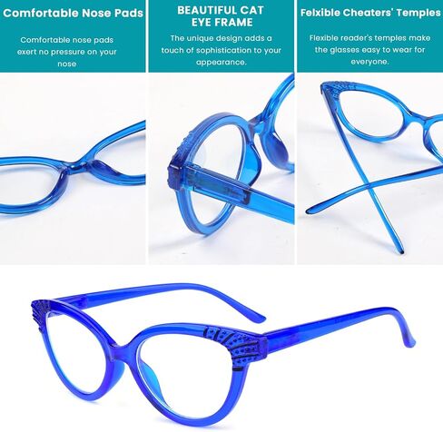 10 عبوات من نظارات القراءة للنساء والرجال مع مفصلات زنبركية in Saudi Arabia