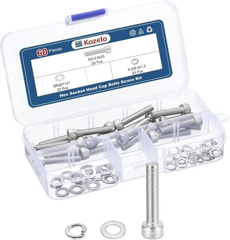 30 قطعة M6 مقبس غطاء الرأس مسامير البراغي والصواميل مجموعة متنوعة - [M6x18mm] 304 الفولاذ المقاوم للصدأ مقبس ألين محرك للطابعة ثلاثية الأبعاد in Kuwait