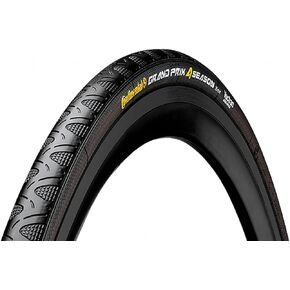 Continental Grand Prix 4 Season Black Edition Road Bike Tire - Vectran Puncture Protection, DuraSkin Sidewall Protection, Folding Bike Tire (700x23, 700x25, 700x28, 700x32)