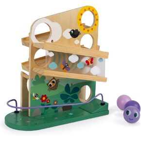 Janod Wooden Caterpillar Ball Track - Ages 12+ Months - J08055