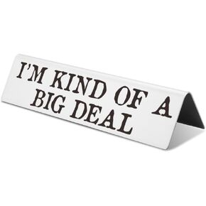 Funny Quote for Desk, Boss Gag Gift for Women, Men, Funny Desk Signs for Women Office, General Manager Gifts for Men, Minimalist Office Decor for Men, Tabletop Decor for Men,XXP8