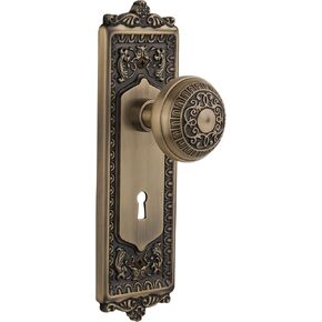 Nostalgic Warehouse Egg & Dart Door Knob with Plate
