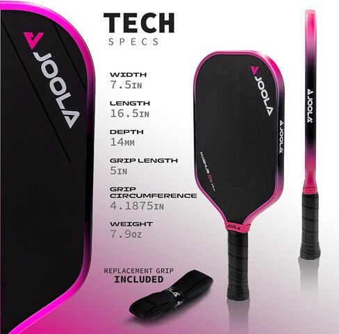 JOOLA Ben Johns Perseus 3S 16mm Pickleball Paddle w/Propulsion Core - Charged Carbon Surface Technology. UPA Approved - Elongated Body Shape w/Large Sweet Spot. NFC Chip Enabeled & UPA-A Certified. in Saudi Arabia