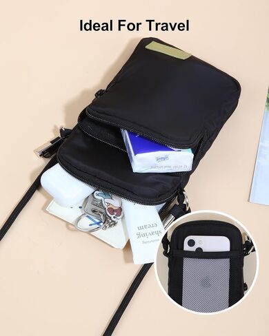 GOX Crossbody Bag for Women Small Size Cell Phone Wallet Purse for Travelling， Travel Purse Shoulder Bag in Kuwait