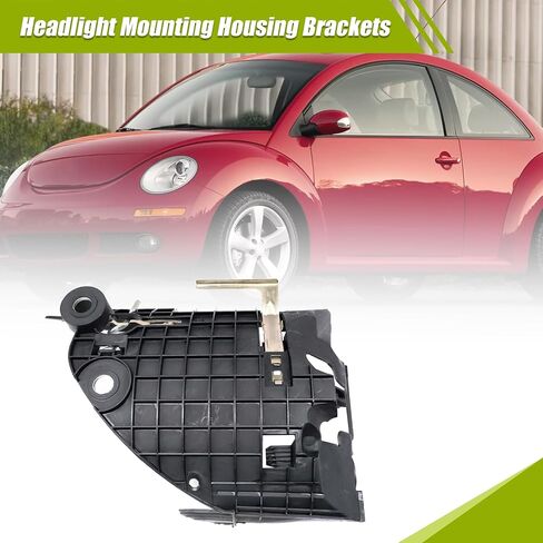 XQSMWF Left Driver Side Headlight Mounting Housing Bracket Compatible with VW Volkswagen Beetle 2006 2007 2008 2009 2010 1C0-941-053 1C0941053 in Kuwait