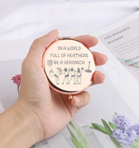 WSNANG Heathers The Musical Inspired Gifts Heathers Broadway Musical Travel Makeup Mirror Broadway Musical Theater Fans Gift (Be A Veronica Mirror) in Saudi Arabia